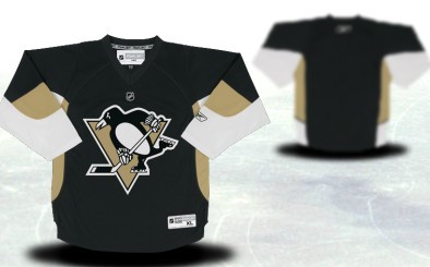 Pittsburgh Penguins Youth Customized Black Jersey