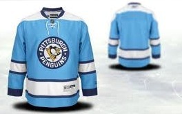 Pittsburgh Penguins Youth Customized Light Blue Jersey