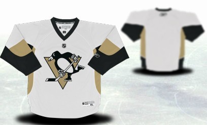 Pittsburgh Penguins Youth Customized White Jersey