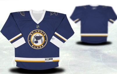 St. Louis Blues Youth Customized Blue Third Jersey