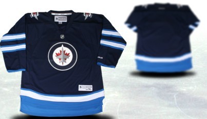 Winnipeg Jets Youth Customized 2012 Blue Jersey