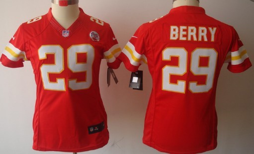 Nike Kansas City Chiefs #29 Eric Berry Red Limited Womens Jersey 