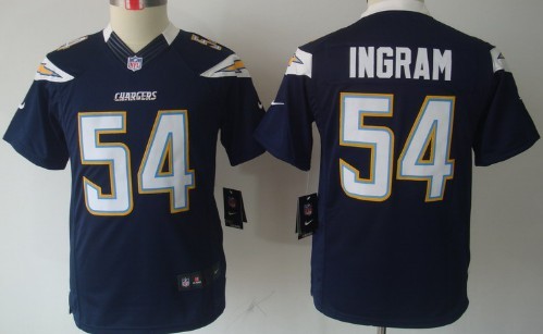 Nike San Diego Chargers #54 Melvin Ingram Navy Blue Limited Kids Jersey 