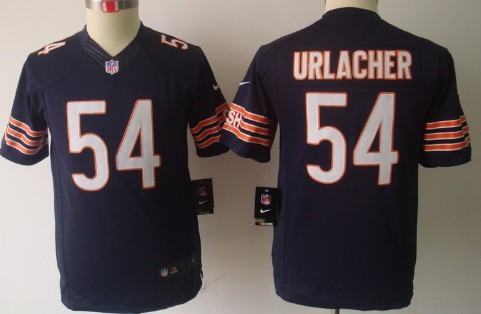 Nike Chicago Bears #54 Brian Urlacher Blue Limited Kids Jersey 
