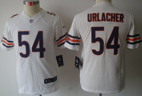 Nike Chicago Bears #54 Brian Urlacher White Limited Kids Jersey 