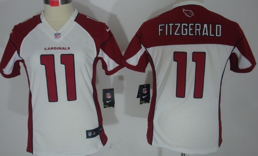 Nike Arizona Cardinals #11 Larry Fitzgerald White Limited Womens Jersey 