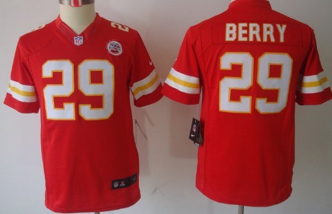 Nike Kansas City Chiefs #29 Eric Berry Red Limited Kids Jersey