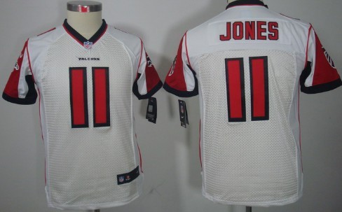 Nike Atlanta Falcons #11 Julio Jones White Limited Kids Jersey
