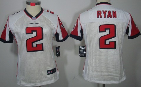 Nike Atlanta Falcons #2 Matt Ryan White Limited Womens Jersey 