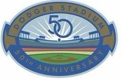 Los Angeles Dodgers Dodger Stadium 50th Anniversary Patch