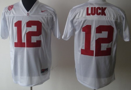 Standford Cardinals #12 Andrew Luck White Jersey 