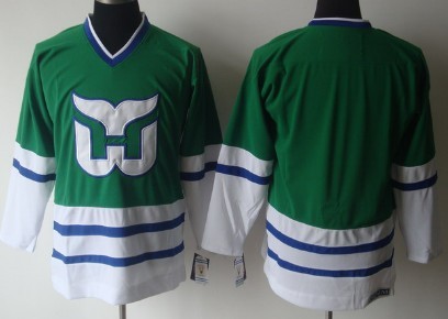 Hartford Whalers Blank Green Throwback CCM Jersey 