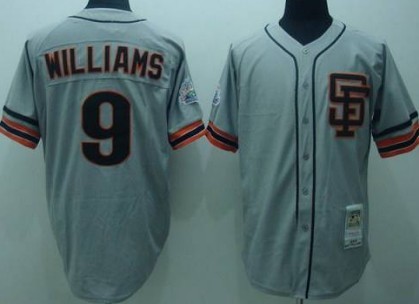 San Francisco Giants #9 Matt Williams Gray Throwback Jersey 