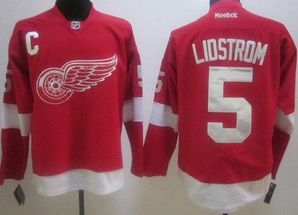 Detroit Red Wings #5 Nicklas Lidstrom Red Jersey 