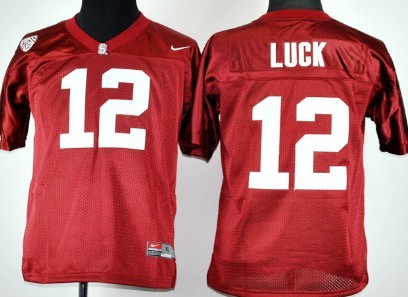 Standford Cardinals #12 Andrew Luck Red Kids Jersey 
