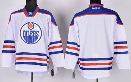 Edmonton Oilers Blank White Jersey