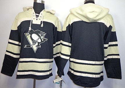 Old Time Hockey Pittsburgh Penguins Blank Black Hoodie