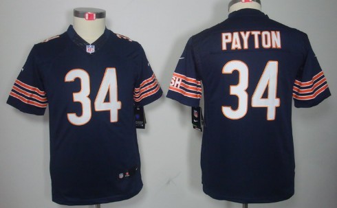 Nike Chicago Bears #34 Walter Payton Blue Limited Kids Jersey 