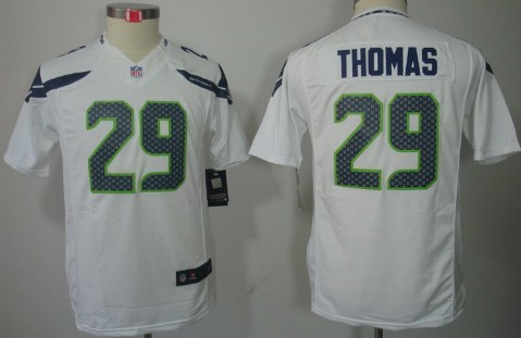 Nike Seattle Seahawks #29 Earl Thomas White Limited Kids Jersey