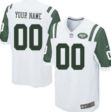 Kids' Nike New York Jets Customized White Limited Jersey 