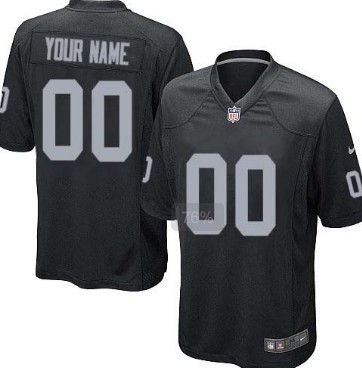 Kids' Nike Oakland Raiders Customized Black Limited Jersey 