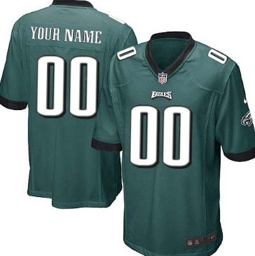 Men's Nike Philadelphia Eagles Customized Dark Green Limited Jersey 