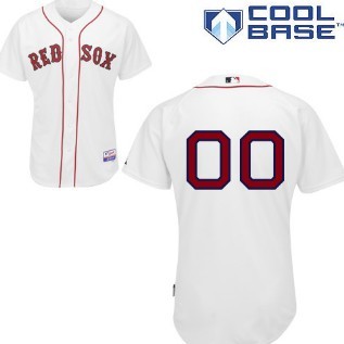 Kids' Boston Red Sox Customized White Jersey 