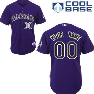Colorado Rockies Customized Purple Kids Jersey