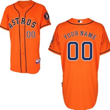 Men's Houston Astros Customized Orange Jersey 