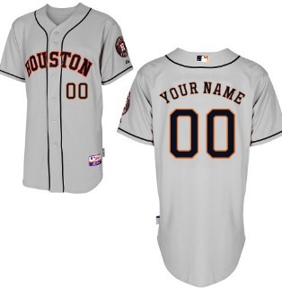Kids' Houston Astros Customized Gray Jersey 