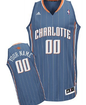 Mens Charlotte Bobcats Customized Blue Jersey