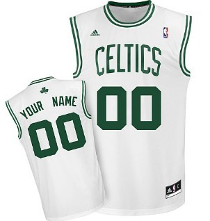 Kids Boston Celtics Customized White Jersey 