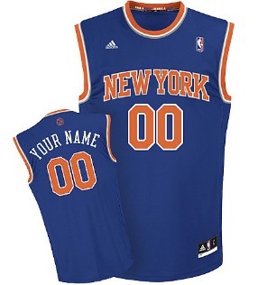 Kids New York Knicks Customized Blue Jersey 