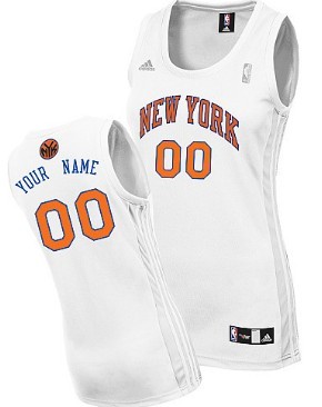 Womens New York Knicks Customized White Jersey 