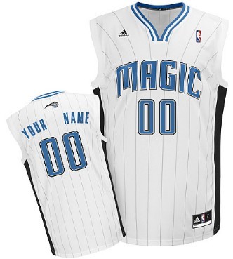 Mens Orlando Magic Customized White Jersey