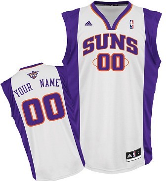 Mens Phoenix Suns Customized White Jersey