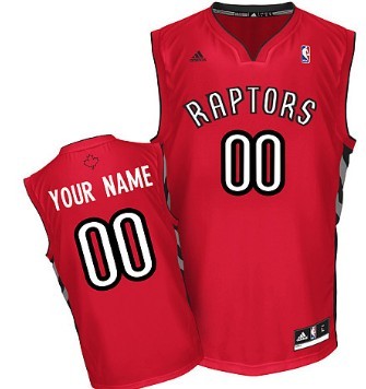 Mens Toronto Raptors Customized Red Jersey
