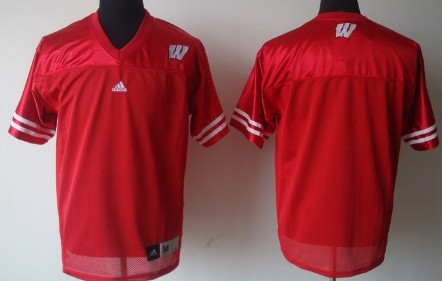 Men's Wisconsin Badgers Customized Red Jersey 