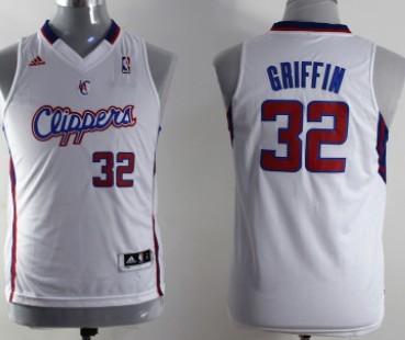 Los Angeles Clippers #32 Blake Griffin White Kids Jersey
