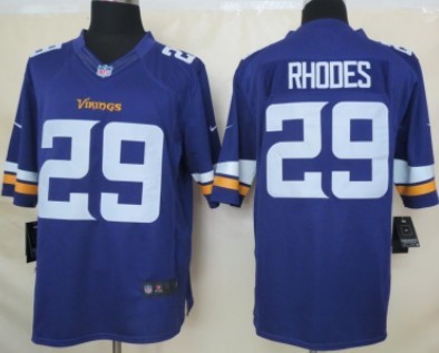 Nike Minnesota Vikings #29 Xavier Rhodes 2013 Purple Limited Jersey