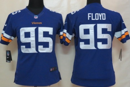 Nike Minnesota Vikings #95 Sharrif Floyd 2013 Purple Limited Womens Jersey Nike Minnesota Vikings #95 Sharrif Floyd 2013 Purple Limited Womens Jersey