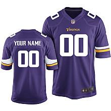 Kids' Nike Minnesota Vikings Customized 2013 Purple Limited Jersey