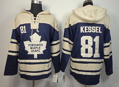 Old Time Hockey Toronto Maple Leafs #81 Phil Kessel Navy Blue Hoodie