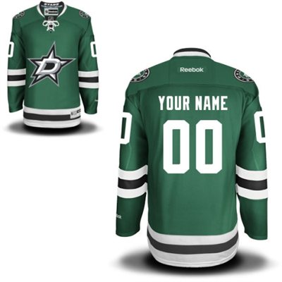Dallas Stars Mens Customized Green Jersey 