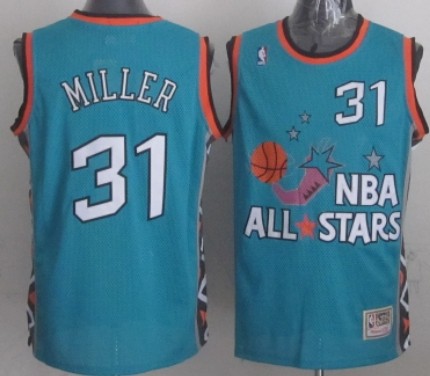 NBA 1996 All-Star #31 Reggie Miller Green Swingman Throwback Jersey 