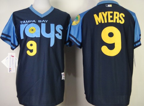 Tampa Bay Rays #9 Wil Myers 1970 Navy Blue Jersey