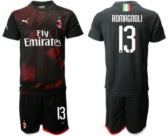 2019-20 AC Milan 13 ROMAGNOLI Third Away Soccer Jersey