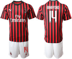 2019-20 AC Milan 14 BAKAYOKO Home Soccer Jersey