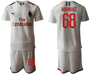 2019-20 AC Milan 68 RODRIGUEZ Away Soccer Jersey