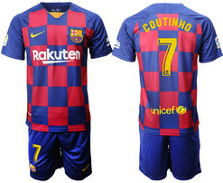 2019-20 Barcelona 7 COUTINHO Home Soccer Jersey
